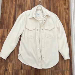 Cream Shirt Jacket